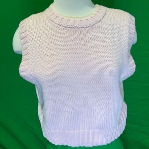 Zara Soft Pink Knit Sweater Vest